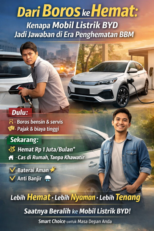 byd arista suci bandung Dari Boros ke Hemat: Kenapa Mobil Listrik BYD Jadi Jawaban di Era Penghematan BBM